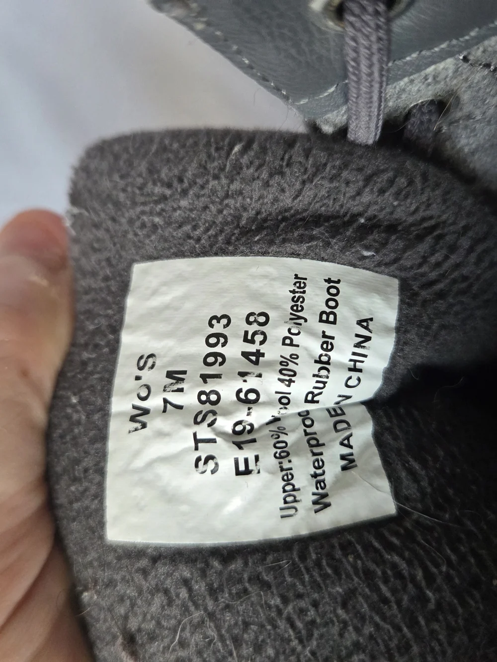 Sperry Grey Waterproof Duck Boots